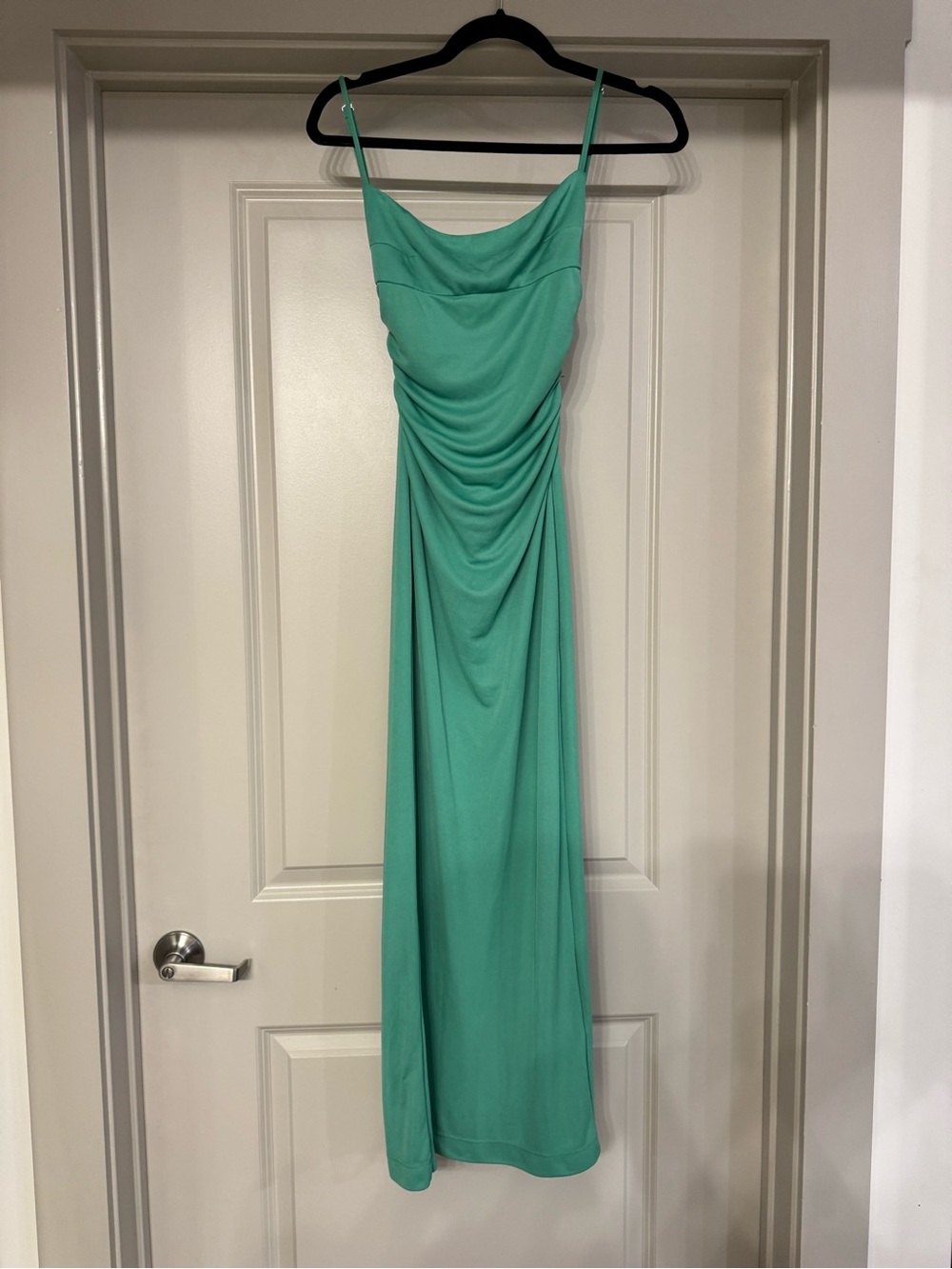 Green Cowl Neck Maxi Dress